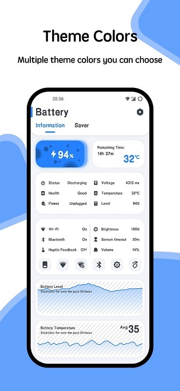 Battery manager and monitor APK - screenshot 1