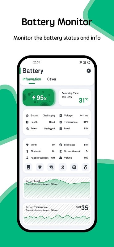 Battery manager and monitor APK - screenshot 2