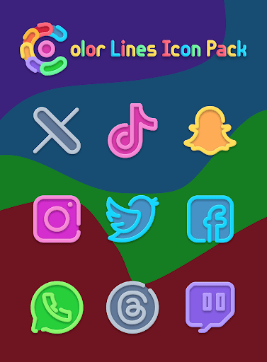Color Line Vibrant Icon Pack - screenshot 3
