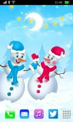 Funny Snowman LWP - screenshot 2