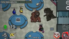 Godzilla Vs Kong Imposter Role Mod In Among Us - screenshot 3