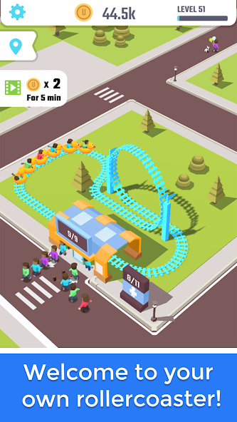 Idle Roller Coaster - screenshot 1