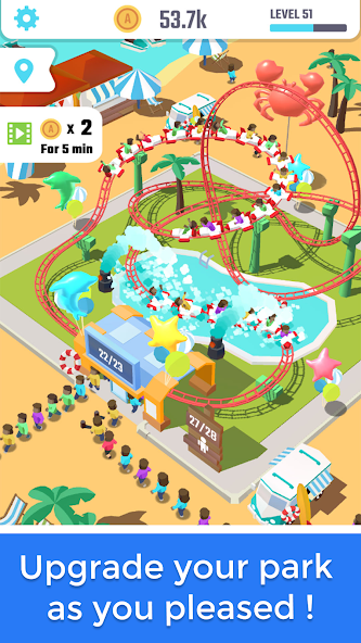 Idle Roller Coaster - screenshot 2