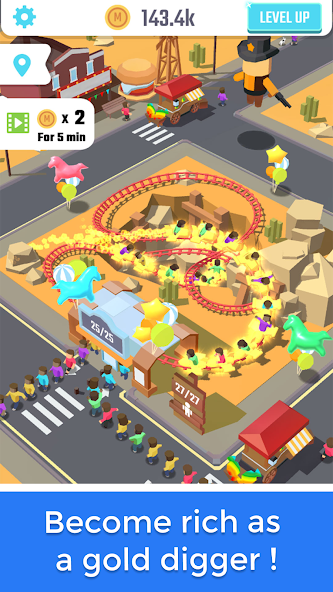 Idle Roller Coaster - screenshot 4