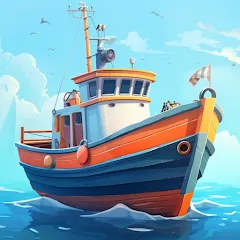Fish idle: hooked tycoon. Your own fishing boat MOD APK icon