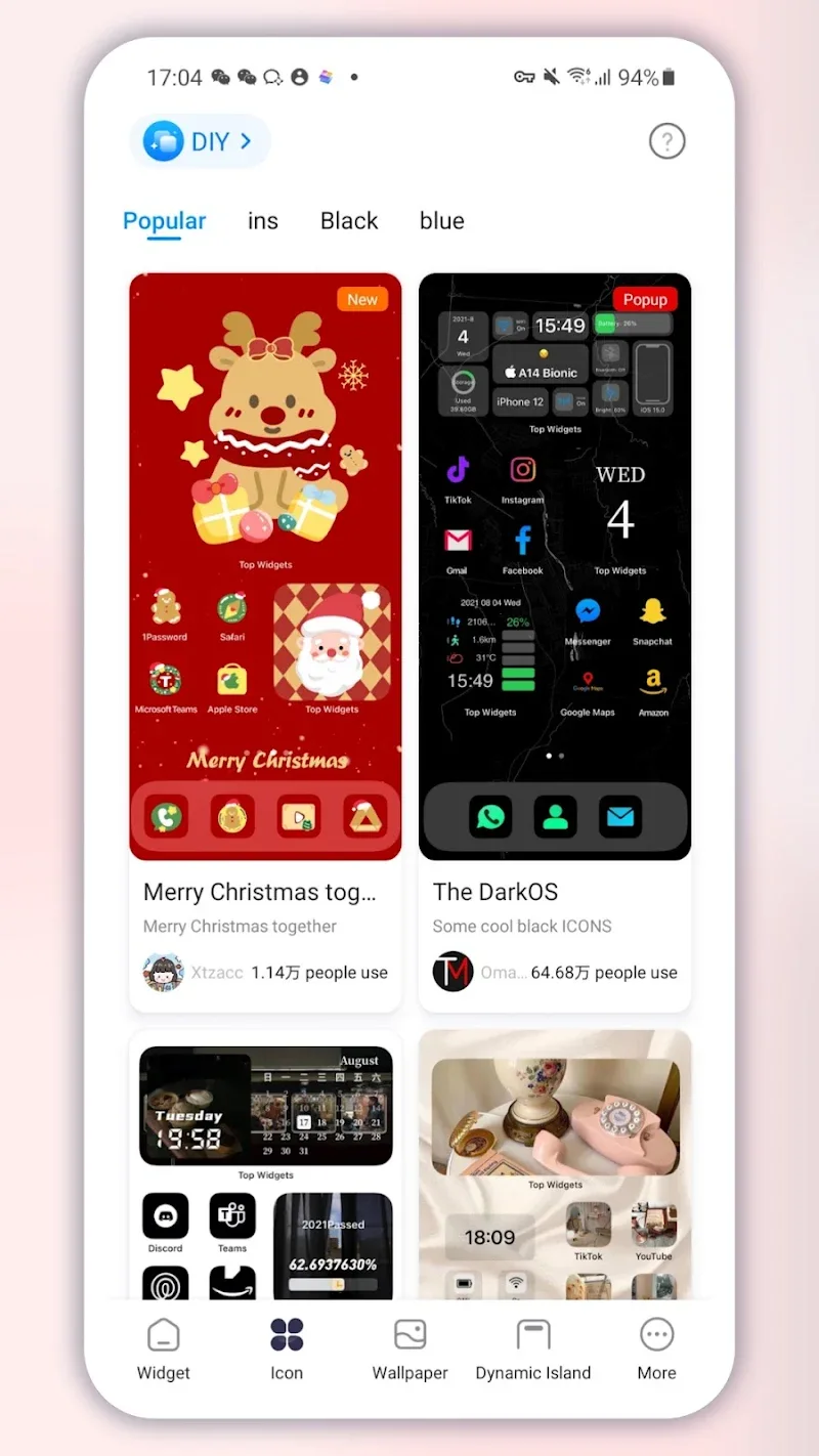 Top Widgets - screenshot 5