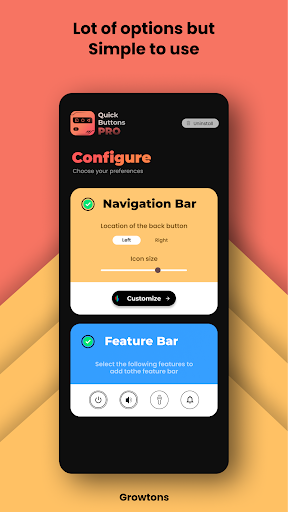 QuickButtonsPro Navigation Bar - screenshot 2