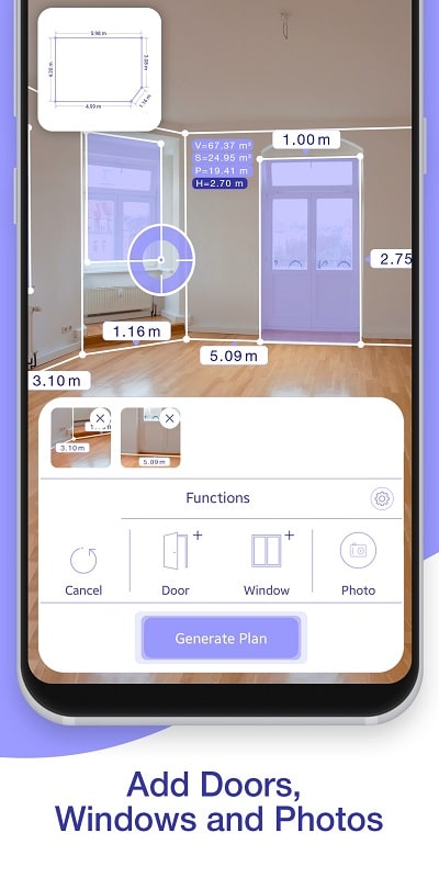 AR Plan 3D Tape Measure, Ruler APK - screenshot 2