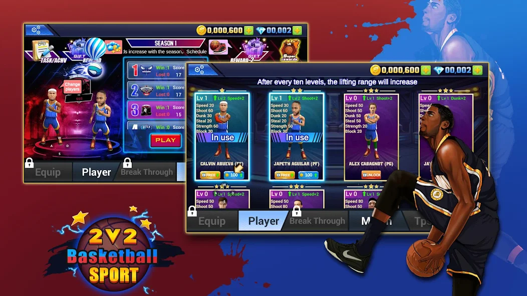 2 VS 2 Basketball Sports - screenshot 3