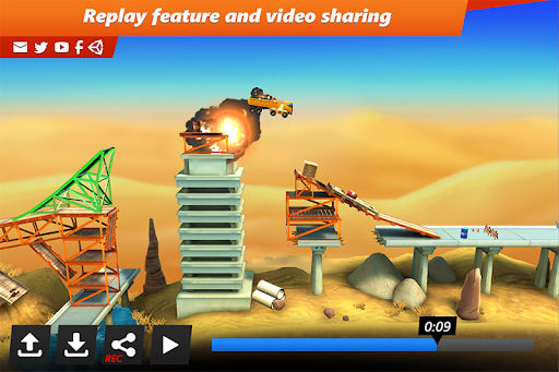 Bridge Constructor Stunts APK 5.0 (Full Game) for Android - screenshot 4