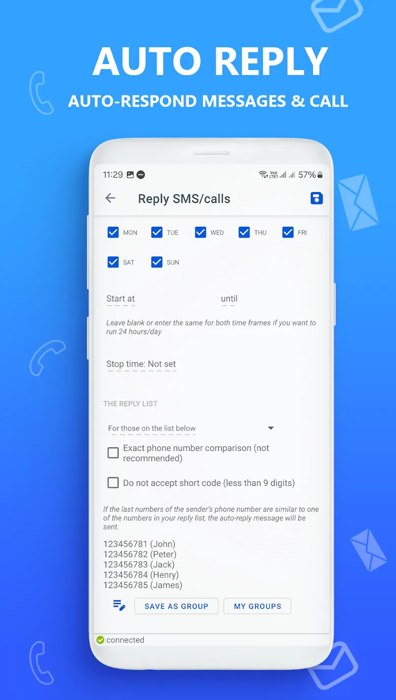 AUTO MESSAGE - screenshot 2