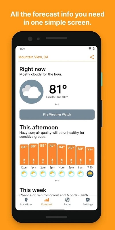 Hello Weather APK - screenshot 3