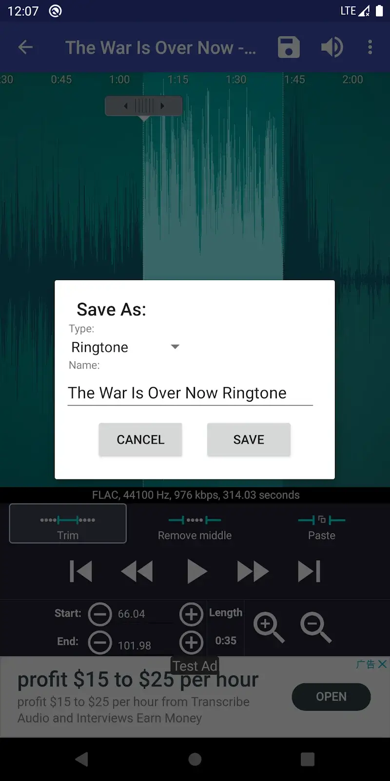 Ringtone Maker v3.2.0 APK MOD (Pro Unlocked) - screenshot 4