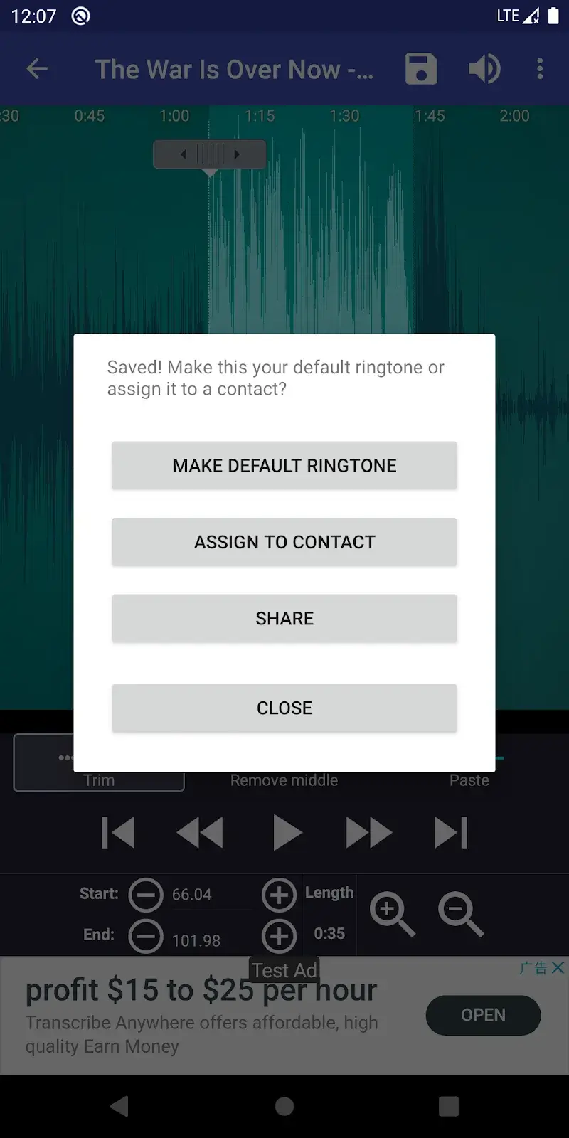 Ringtone Maker v3.2.0 APK MOD (Pro Unlocked) - screenshot 5