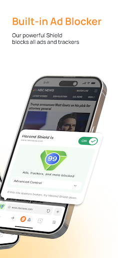 Herond Private Adblock Browser APK 2.5.7 (Latest) for Android - screenshot 2