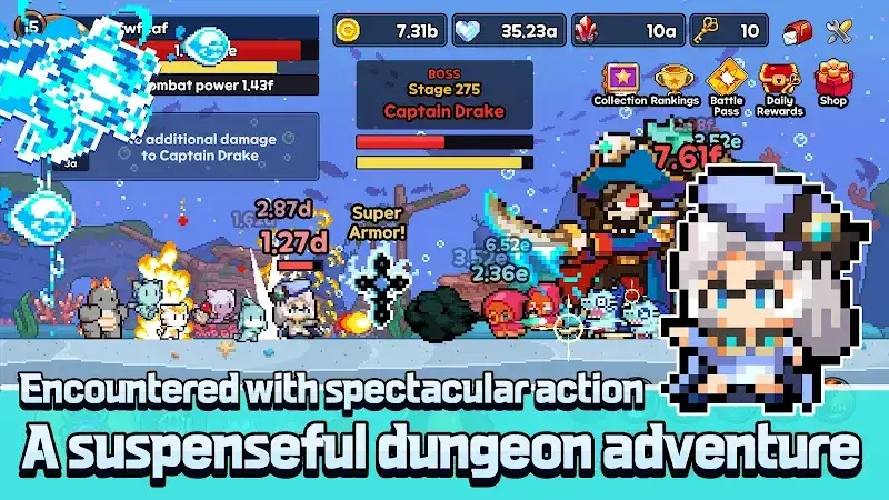 Pixel Dragon Knights Idle RPG - screenshot 3