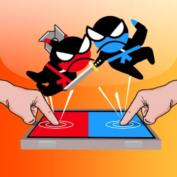 Jumping Ninja Battle - Two Player battle Action MOD APK icon