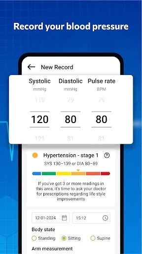Blood pressure Blood Sugar - screenshot 1