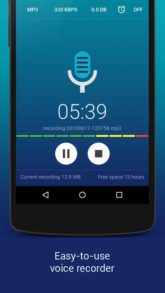 Hi-Q MP3 Voice Recorder - screenshot 1