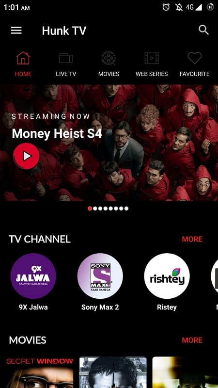 Hunk TV Android APK - screenshot 3
