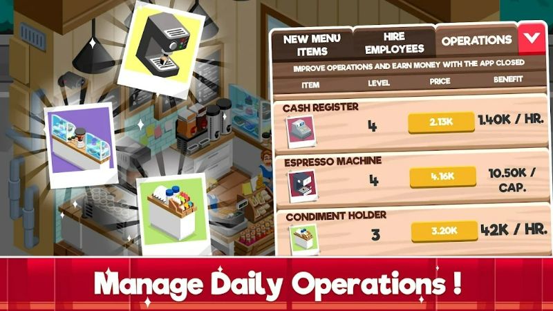 Idle Cafe Tycoon APK - screenshot 2
