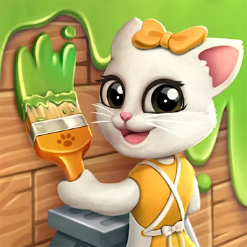 Cat Home Design: Decorate Cute Magic Kitty Mansion MOD APK icon