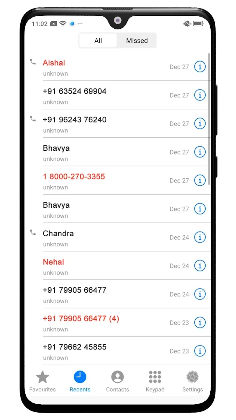 iCall Dialer Contacts & Calls - screenshot 2