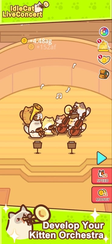 Idle Cat Live Concert APK - screenshot 1