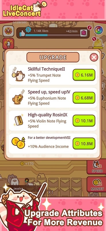 Idle Cat Live Concert APK - screenshot 4