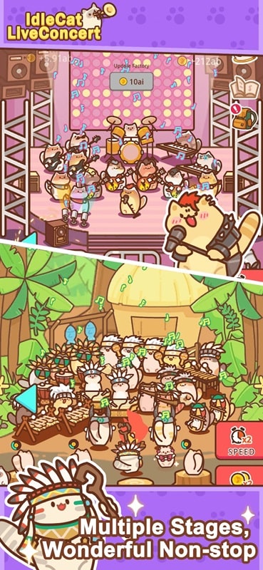 Idle Cat Live Concert APK - screenshot 5