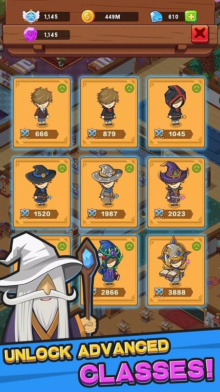 Idle Wizard College APK - screenshot 3