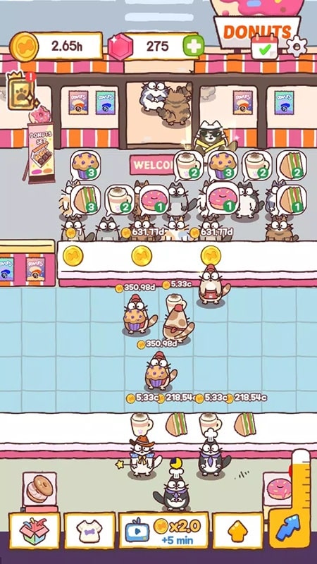 Cooking Cats: Idle Tycoon - screenshot 2