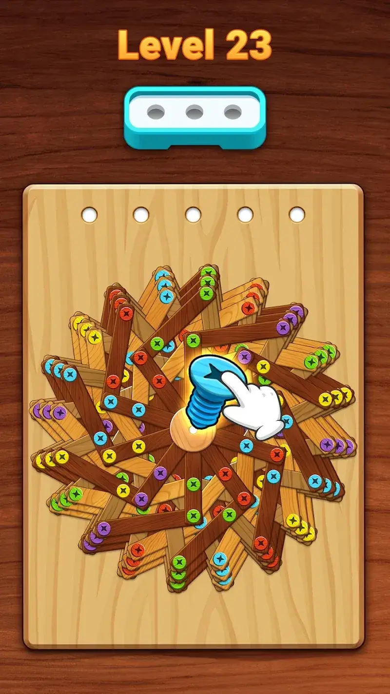 Color Wood Screw - screenshot 1