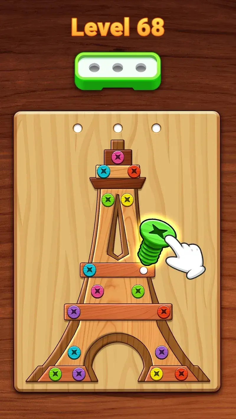 Color Wood Screw - screenshot 2