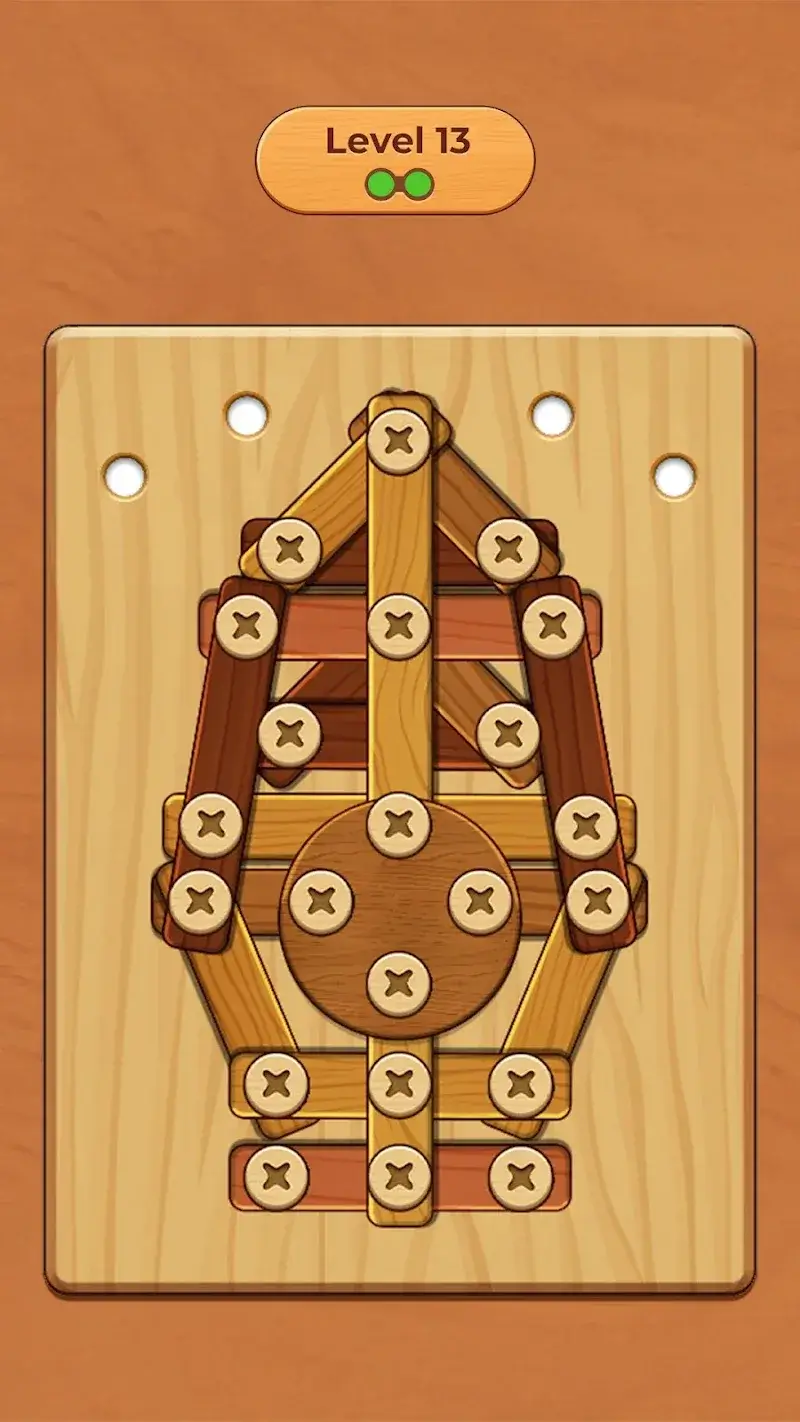 Wood Screw Puzzle - screenshot 1