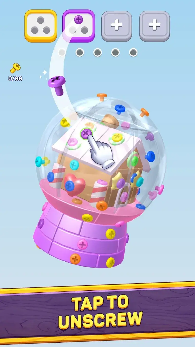 Screwzle 3D Screw Sort - screenshot 1