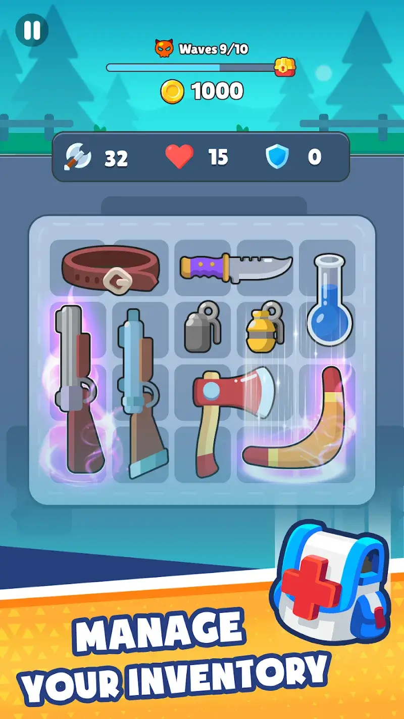 Backpack Hero Merge Weapon - screenshot 1