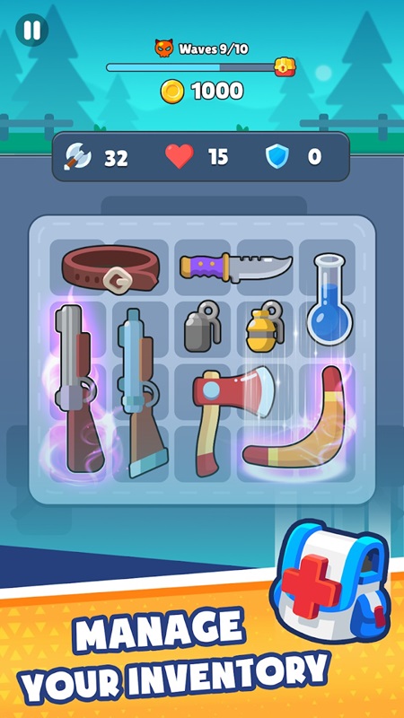 Backpack Hero Merge Weapon - screenshot 2