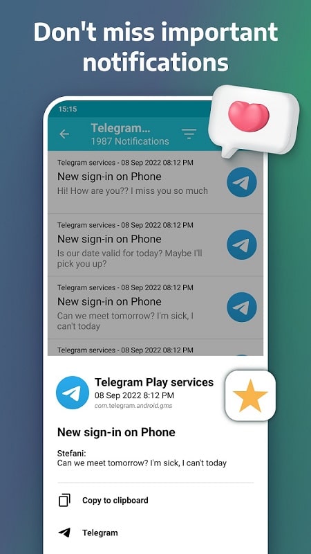 Notification History Log APK - screenshot 1