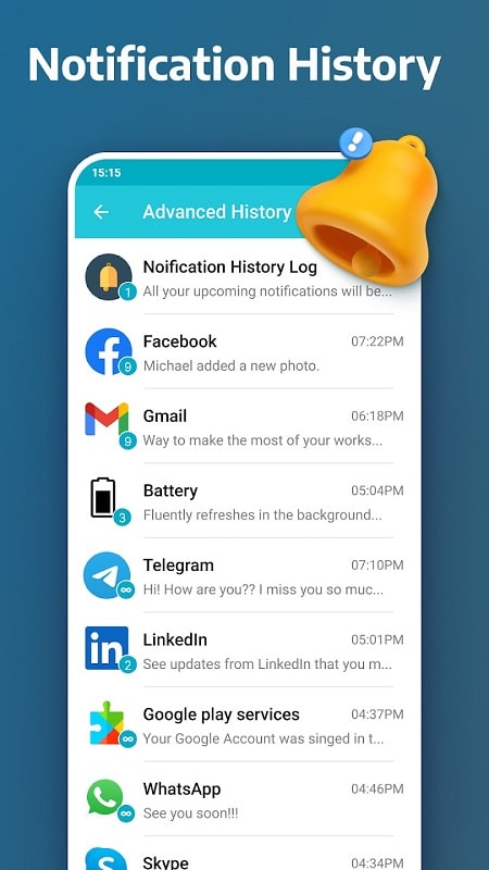 Notification History Log APK - screenshot 3