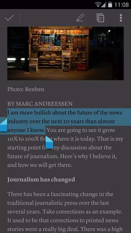 Instapaper APK - screenshot 1