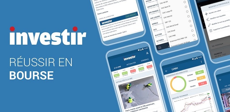 Investir, bourse et finance APK - app icon