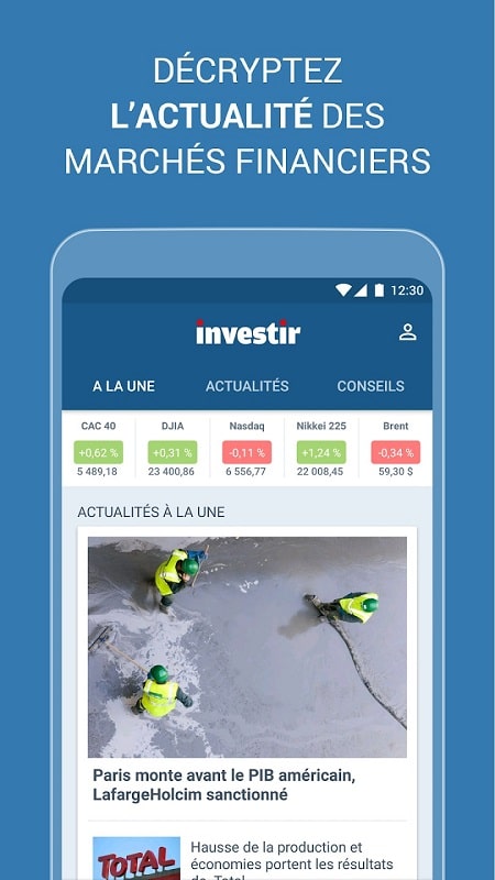 Investir, bourse et finance APK - screenshot 1