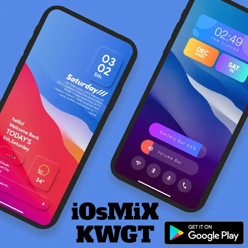 iOsMiX KWGT - screenshot 2