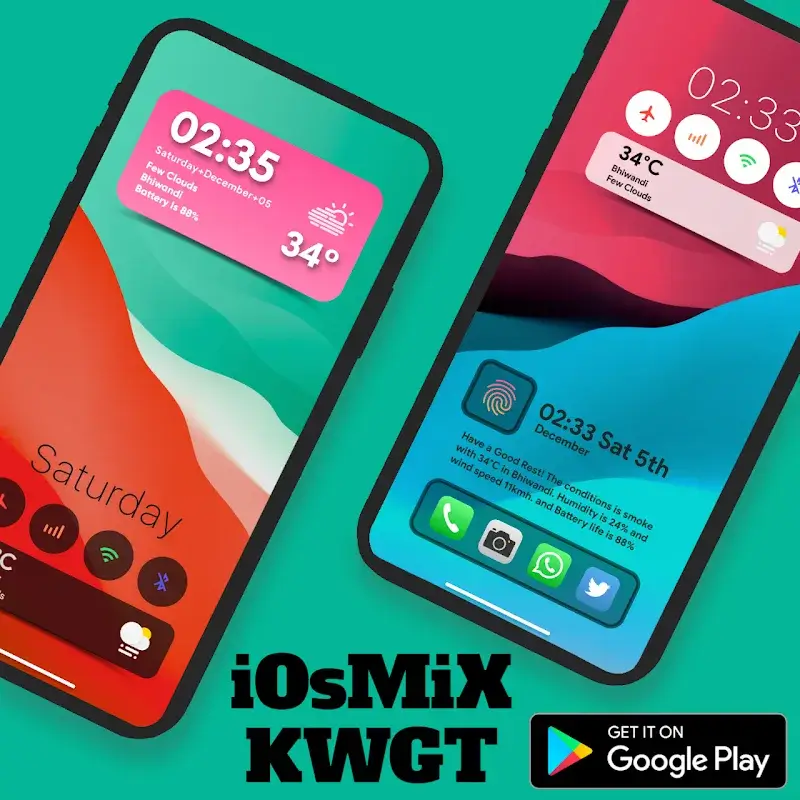 iOsMiX KWGT - screenshot 4