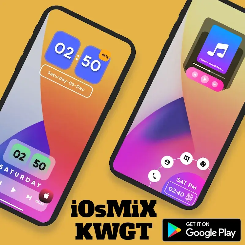 iOsMiX KWGT - screenshot 5