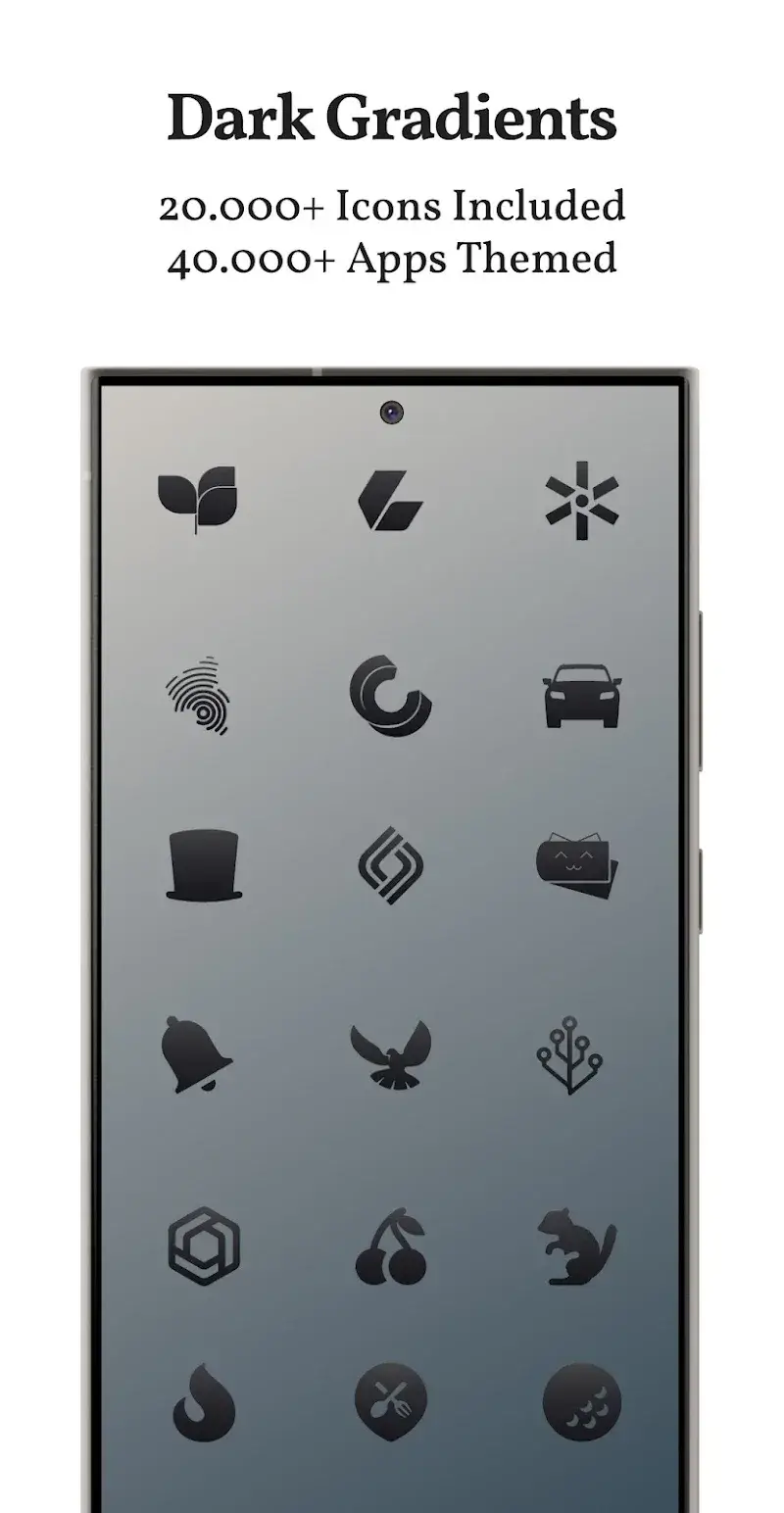 Dark Shapeless Icon Pack - screenshot 2