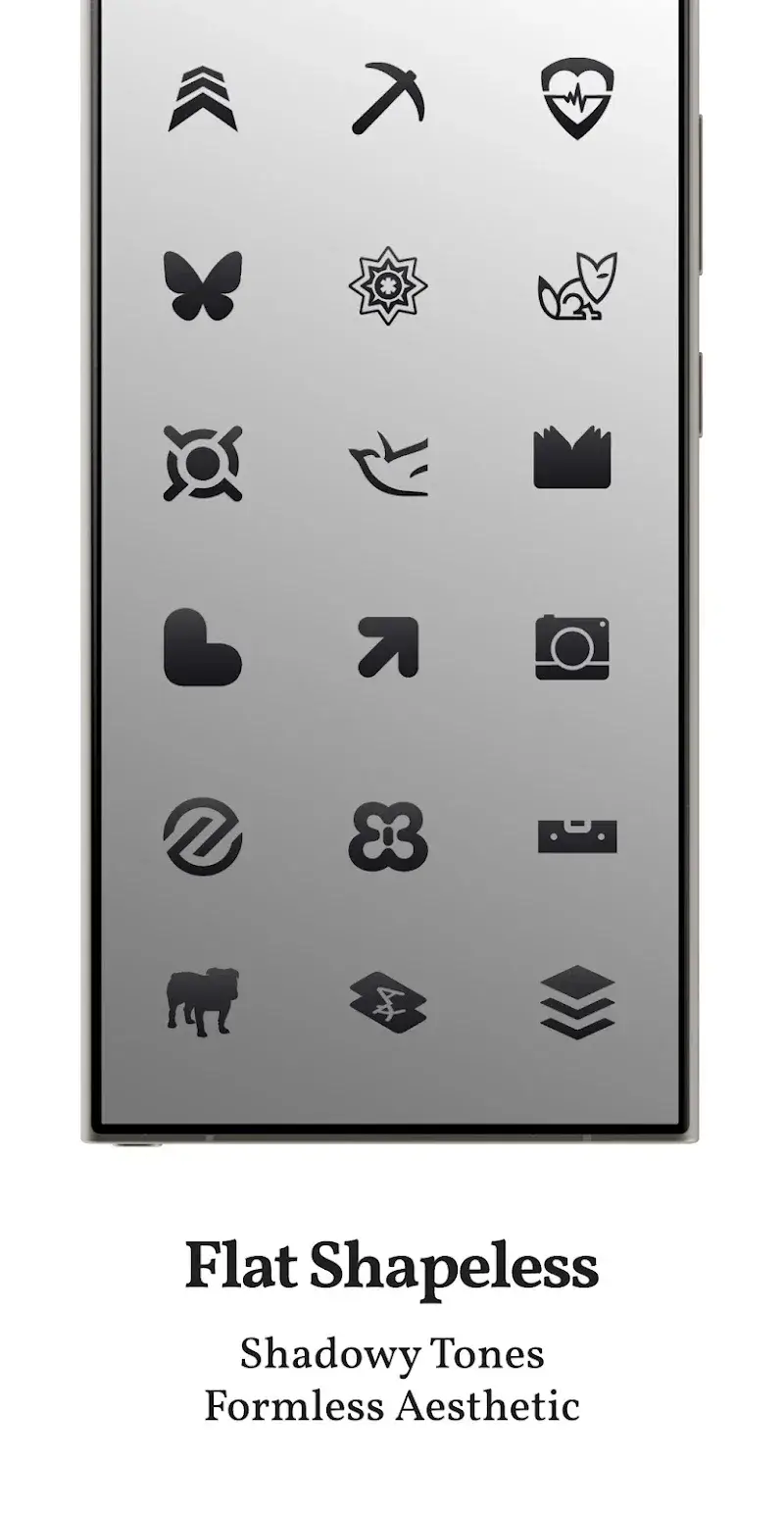 Dark Shapeless Icon Pack - screenshot 3