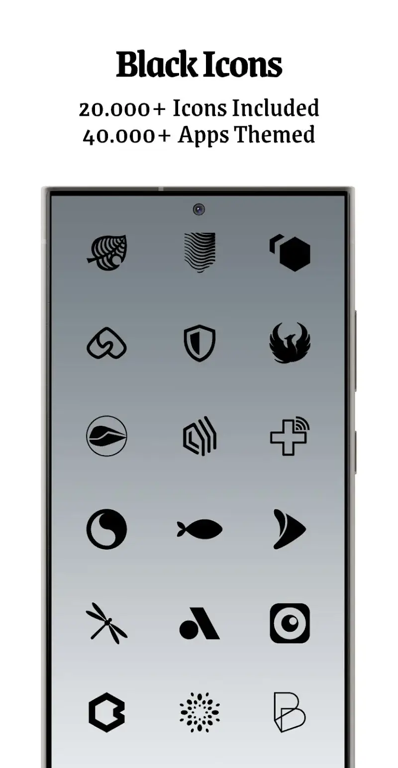 Dark Side Black Icon Pack - screenshot 2