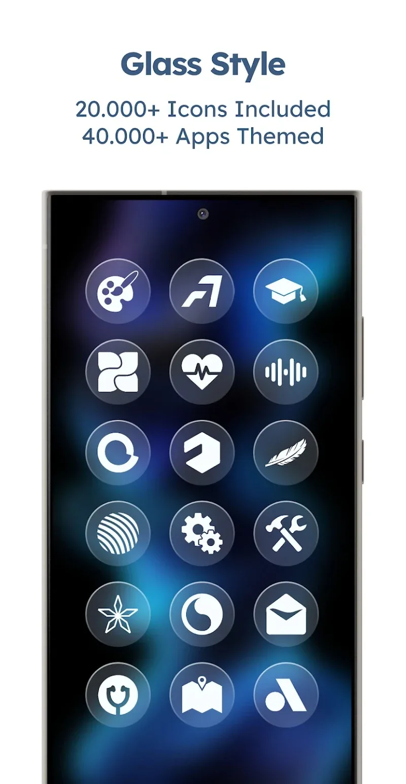 Glassy Round OS Icon Pack - screenshot 2